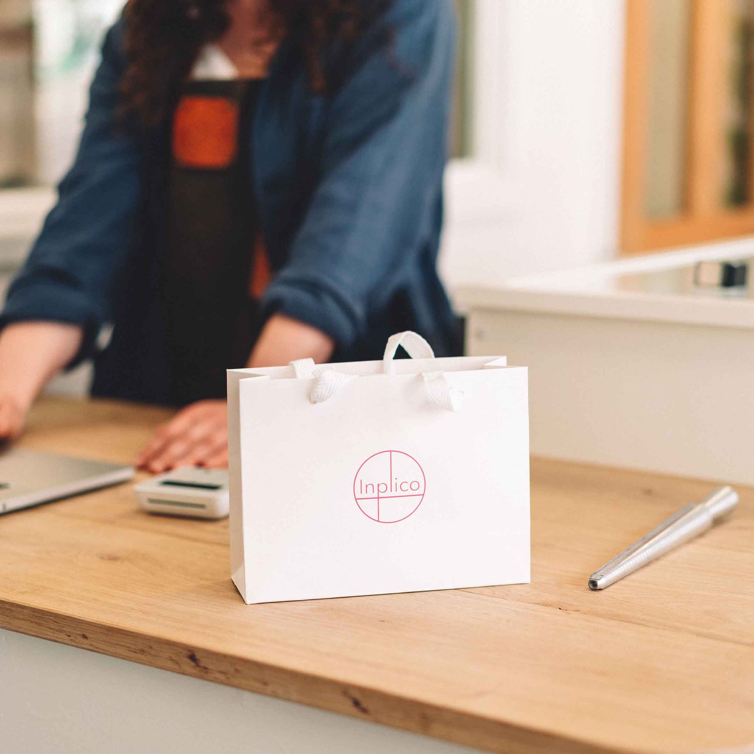 Inplico jewelley workshop branded bag