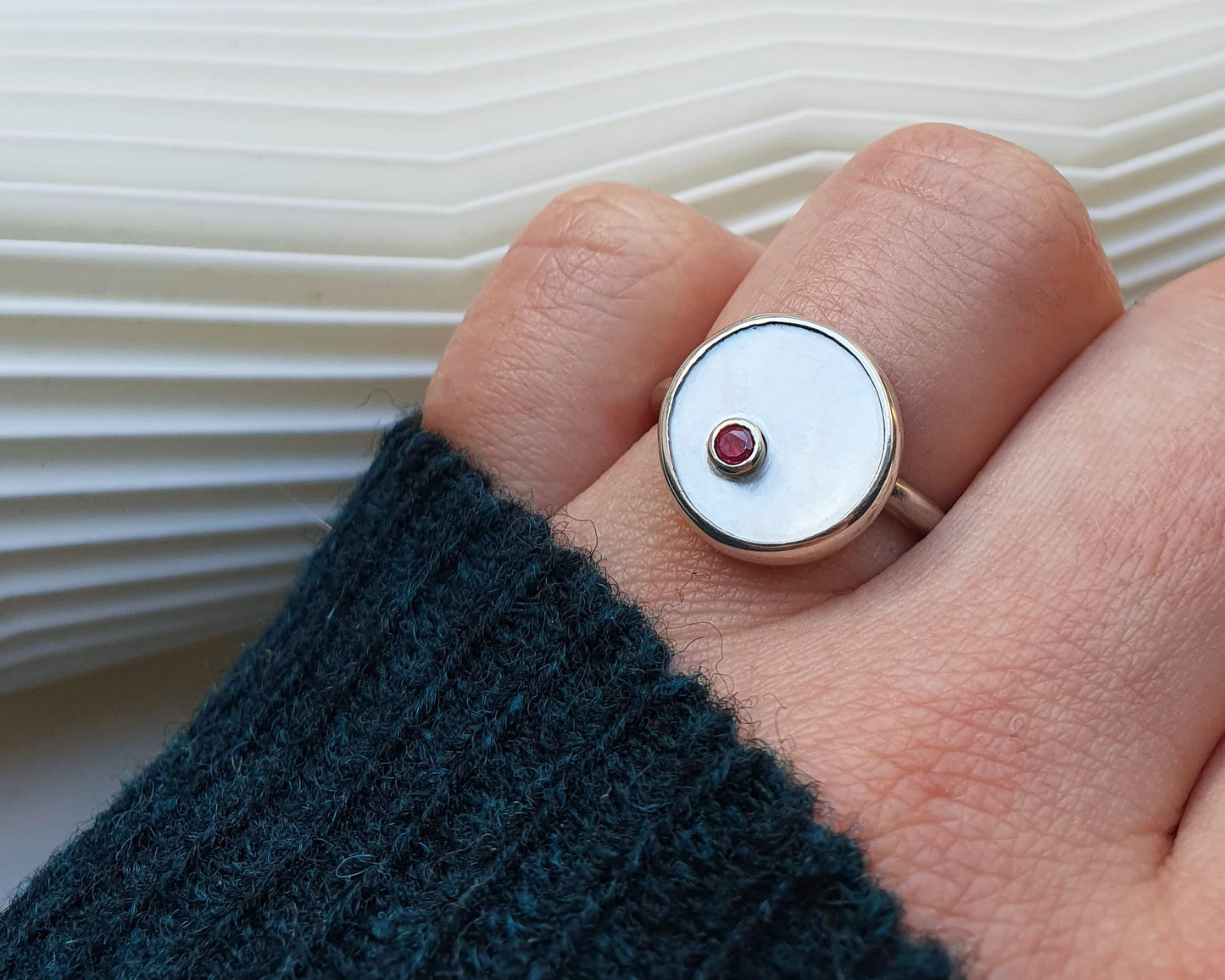 Mimi Ring : Silver : Ruby